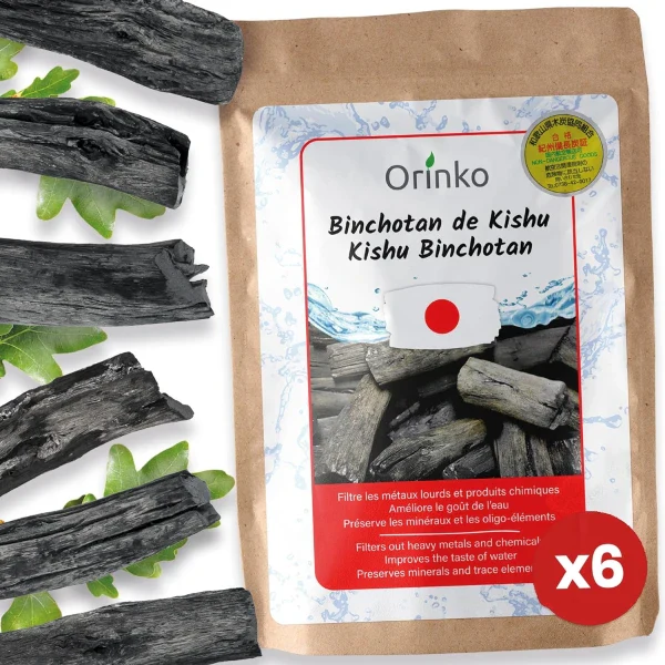 Charbon actif Binchotan Japonais de Kishu  150g - Lot de 6 - Image 8