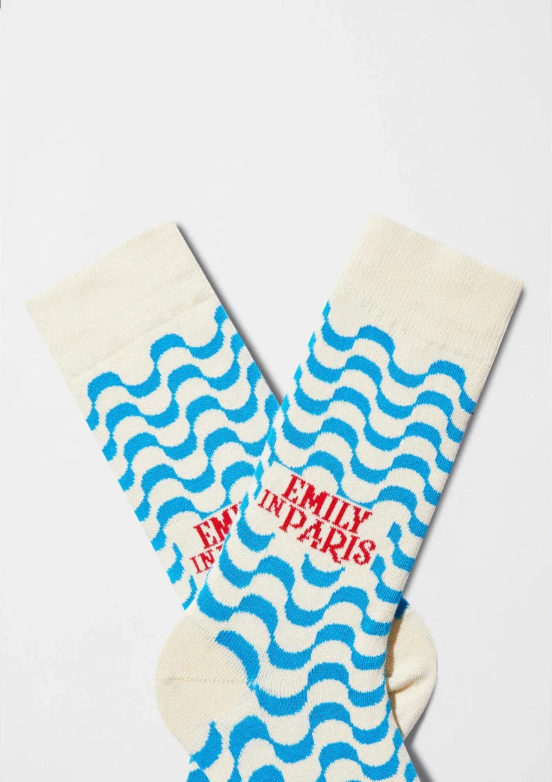 Chaussettes en coton bio - Emily In Paris Waves - Image 2