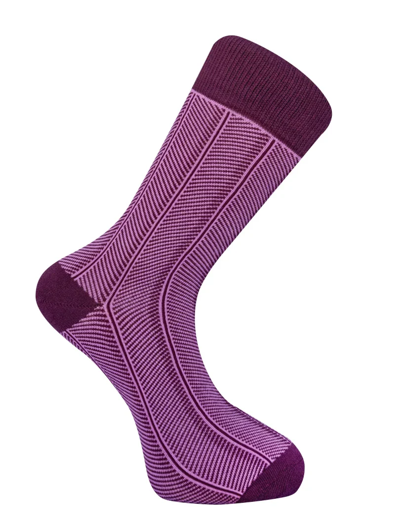 Chaussettes Berry unisexes véganes - Herringbone