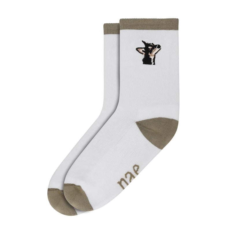 Chaussettes Blanche en coton bio - Doggie - Image 2