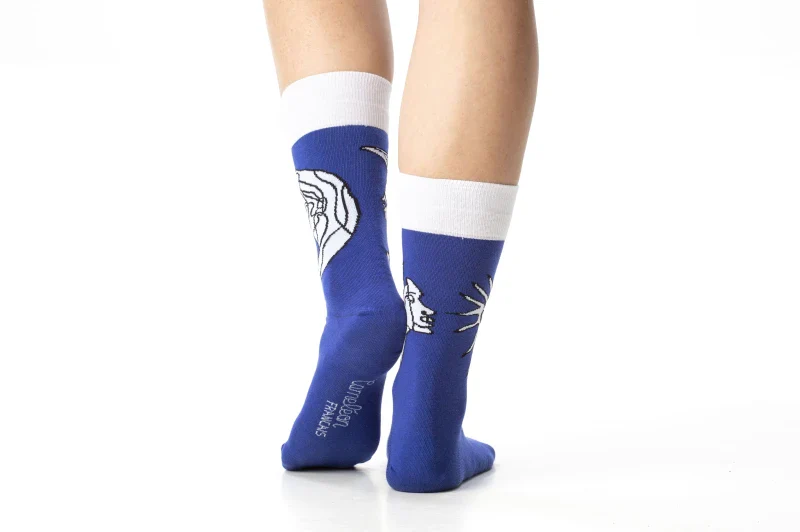 Chaussettes dépareillées colorées en coton - Visage Lune Soleil - Image 8