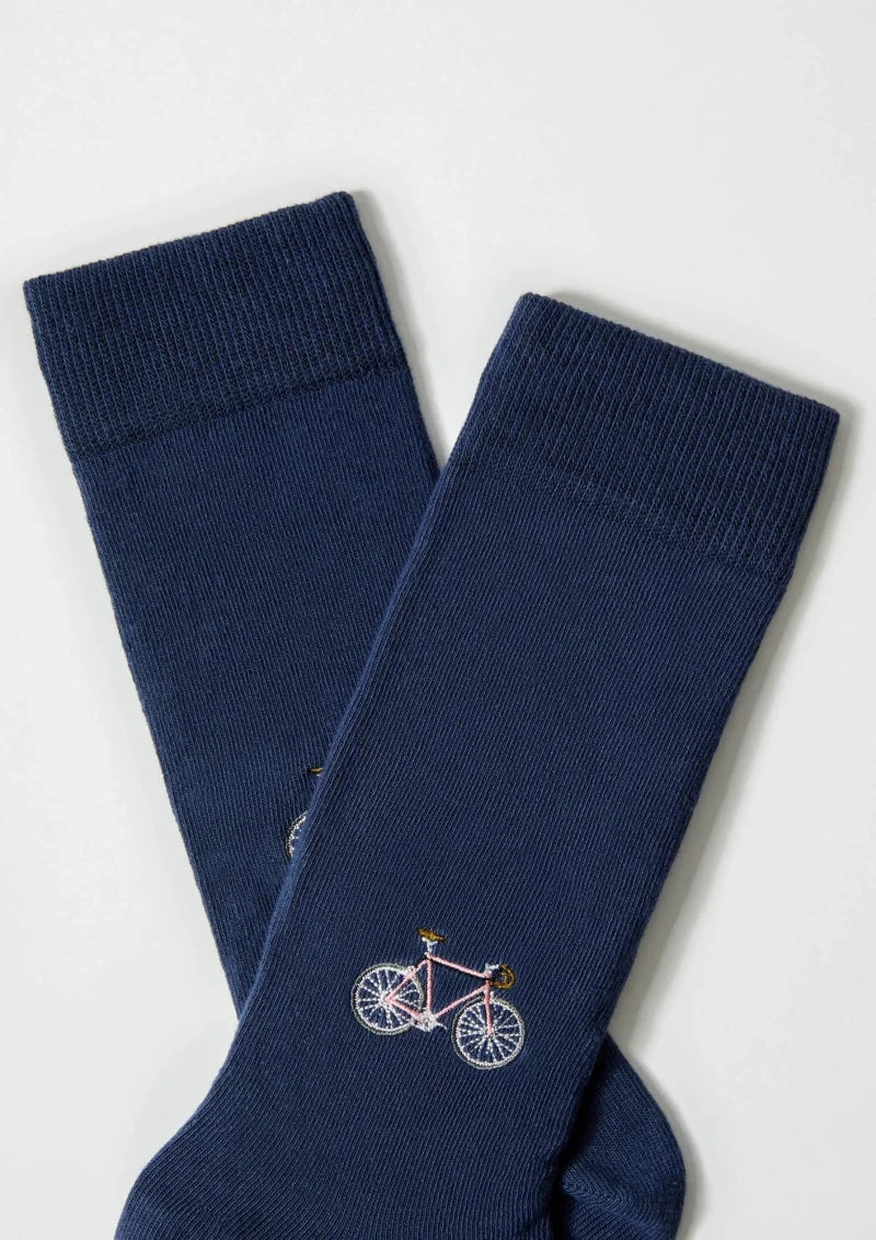 Chaussettes en coton - BeBicycle Bleu - Image 2