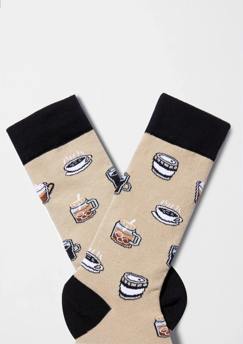 Chaussettes en coton - BeCoffee Beige - Image 2
