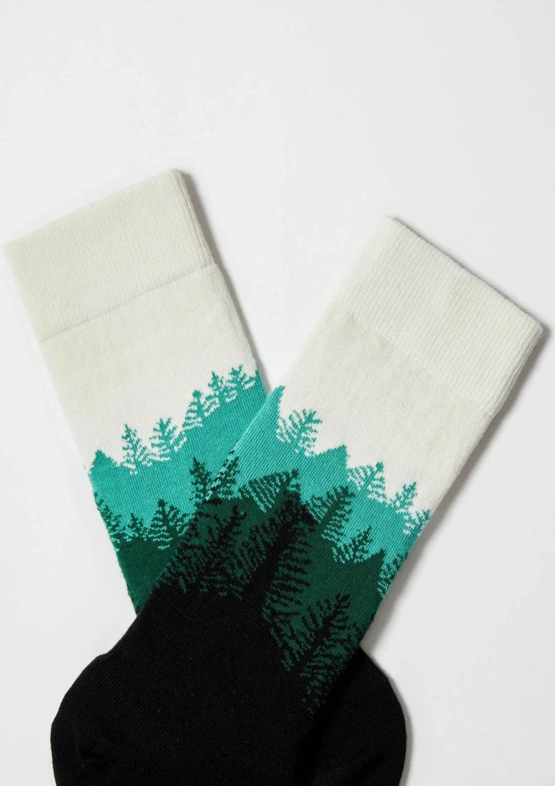 Chaussettes en coton - BeForest Noir - Image 4