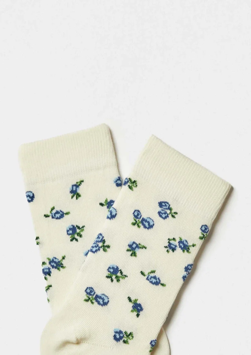 Chaussettes en coton - BeLiberty Beige - Image 3
