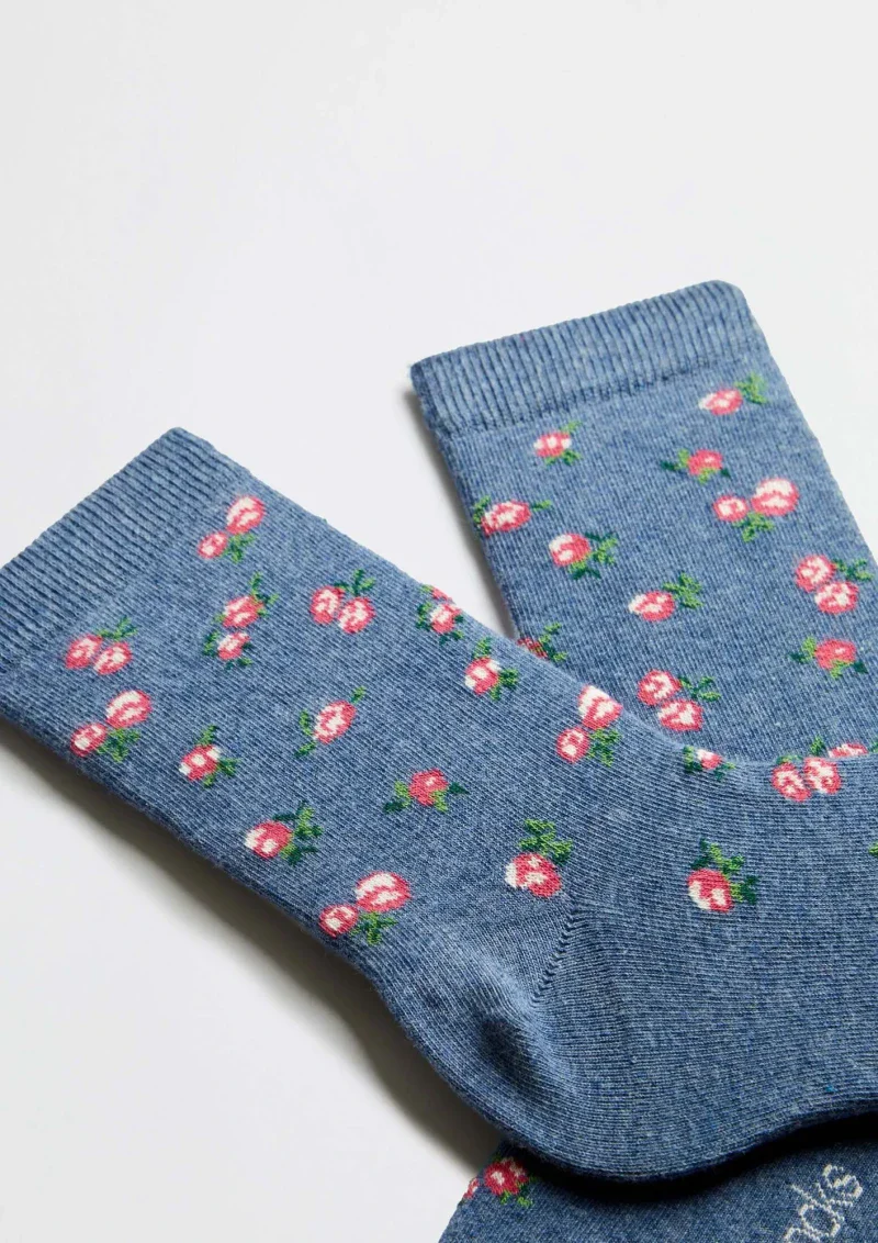 Chaussettes en coton - BeLiberty Bleu - Image 2