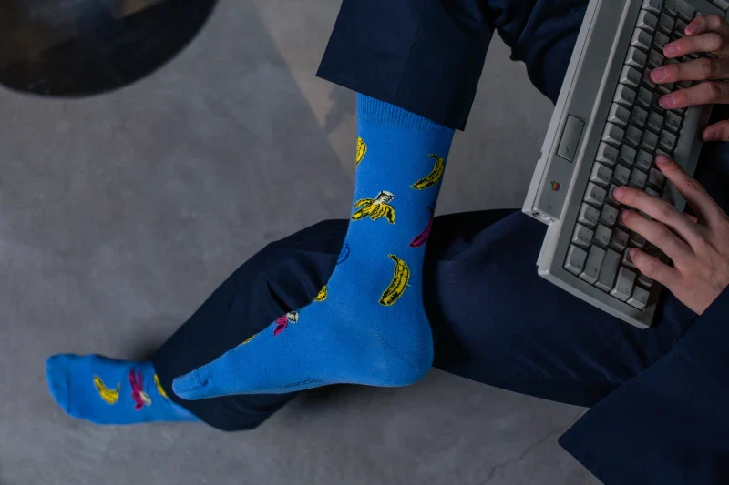 Chaussettes en coton - Hiboux Gris - Image 5