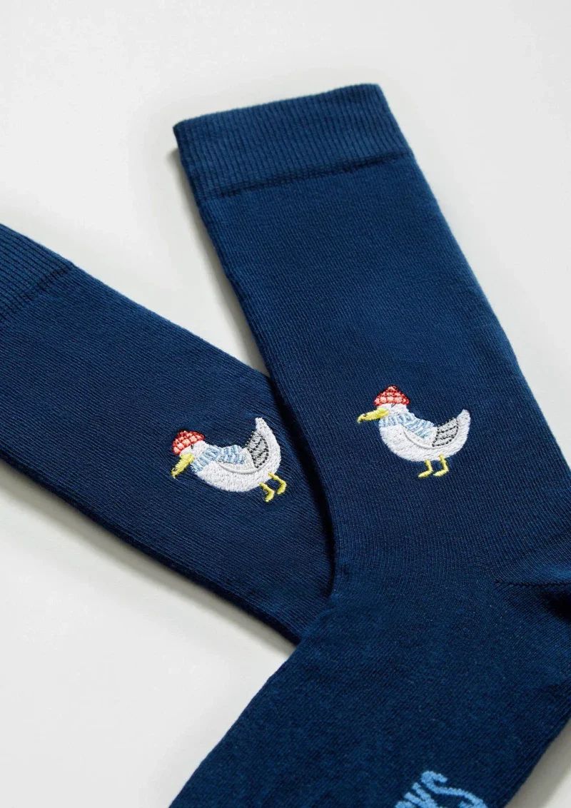 Chaussettes en coton - BeSeagull Brodé - Image 2