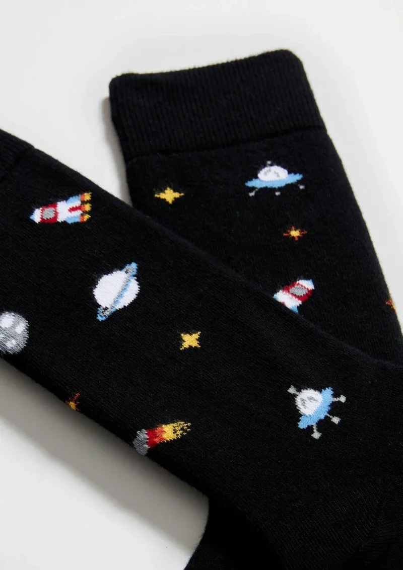 Chaussettes en coton - BeSpace Noir - Image 3