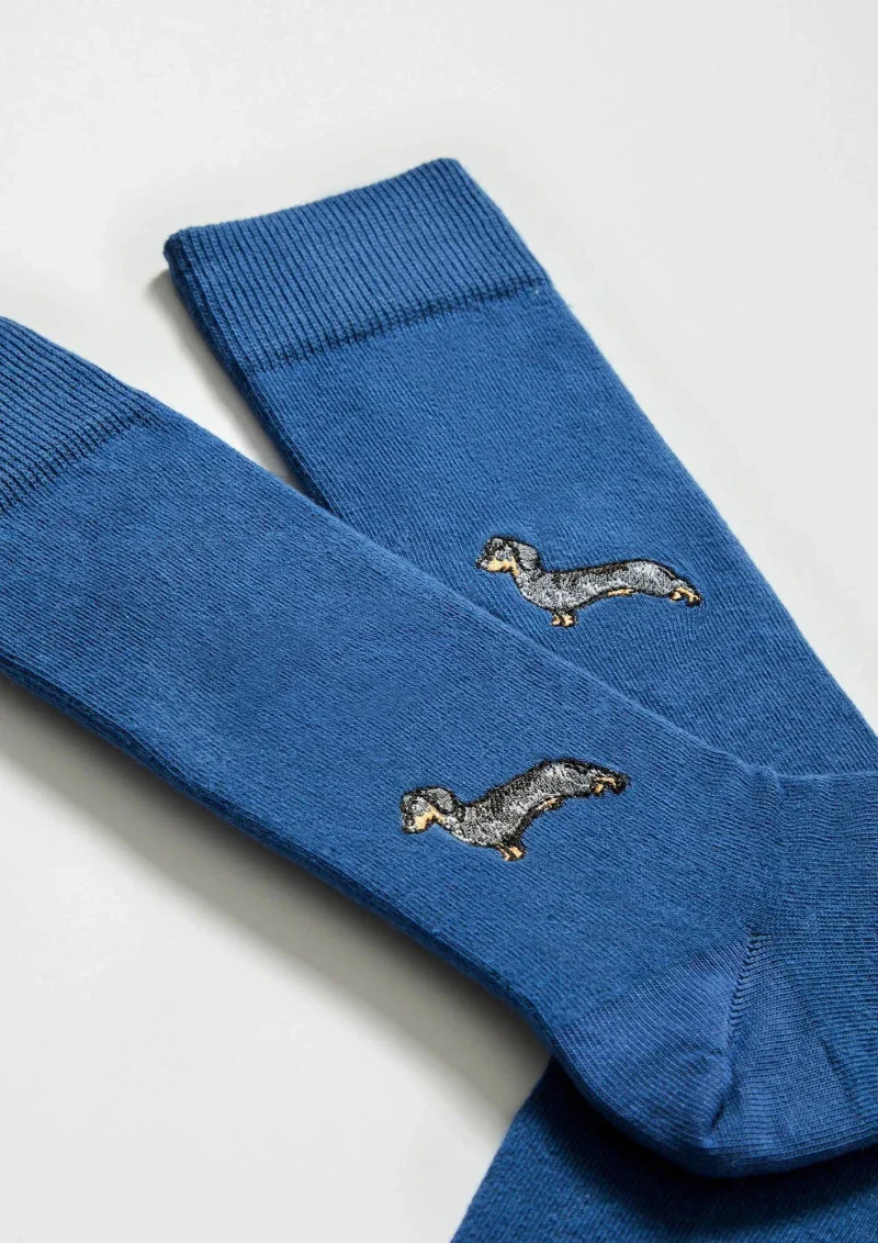 Chaussettes en coton - BeTeckel Bleu - Image 2