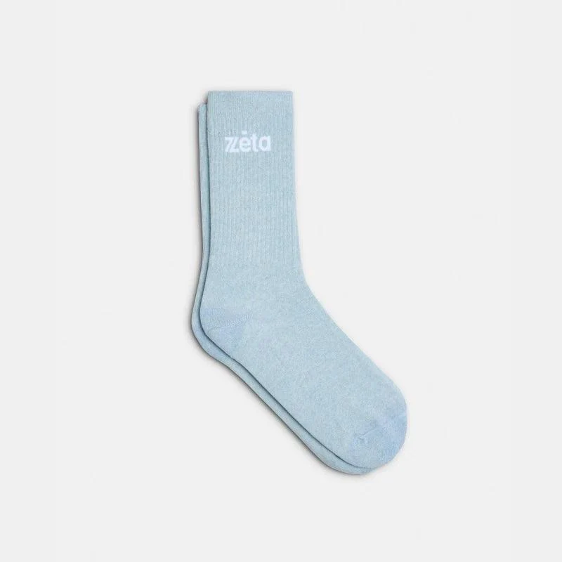 Chaussettes en coton bio bleu ciel - Azul - Image 2