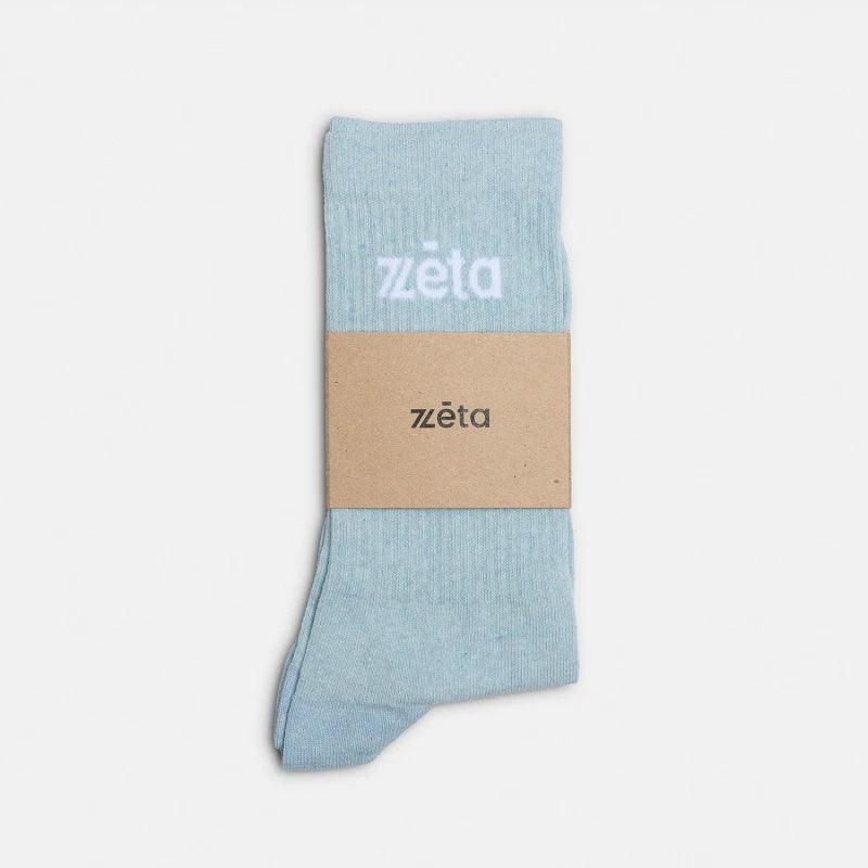 Chaussettes en coton bio bleu ciel - Azul - Image 3