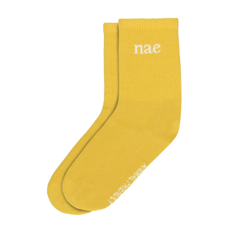 Chaussettes en coton bio Jaune - Image 2