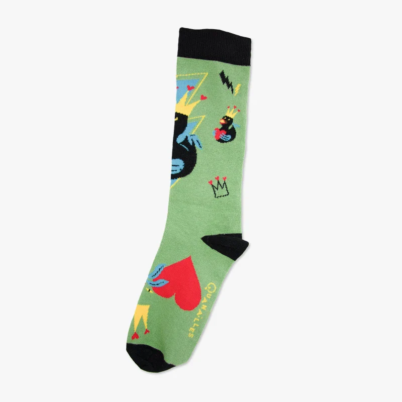 Chaussettes en coton bio made in France  - Cynthia "Mon canard d'amour" - Image 2