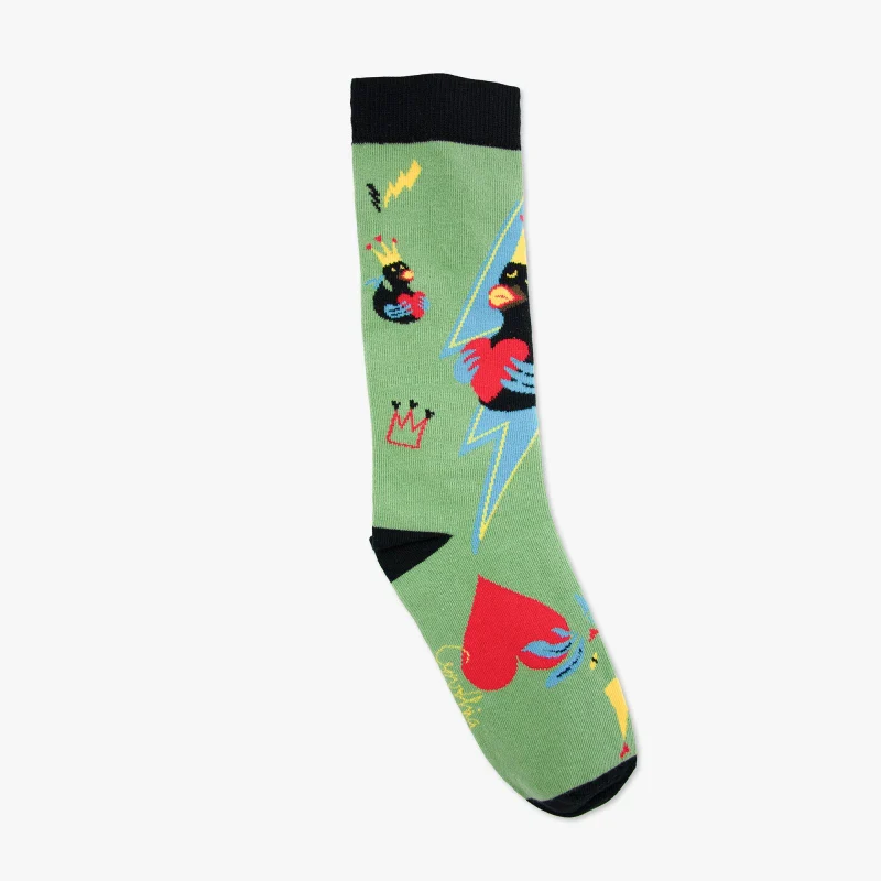 Chaussettes en coton bio made in France  - Cynthia "Mon canard d'amour" - Image 3