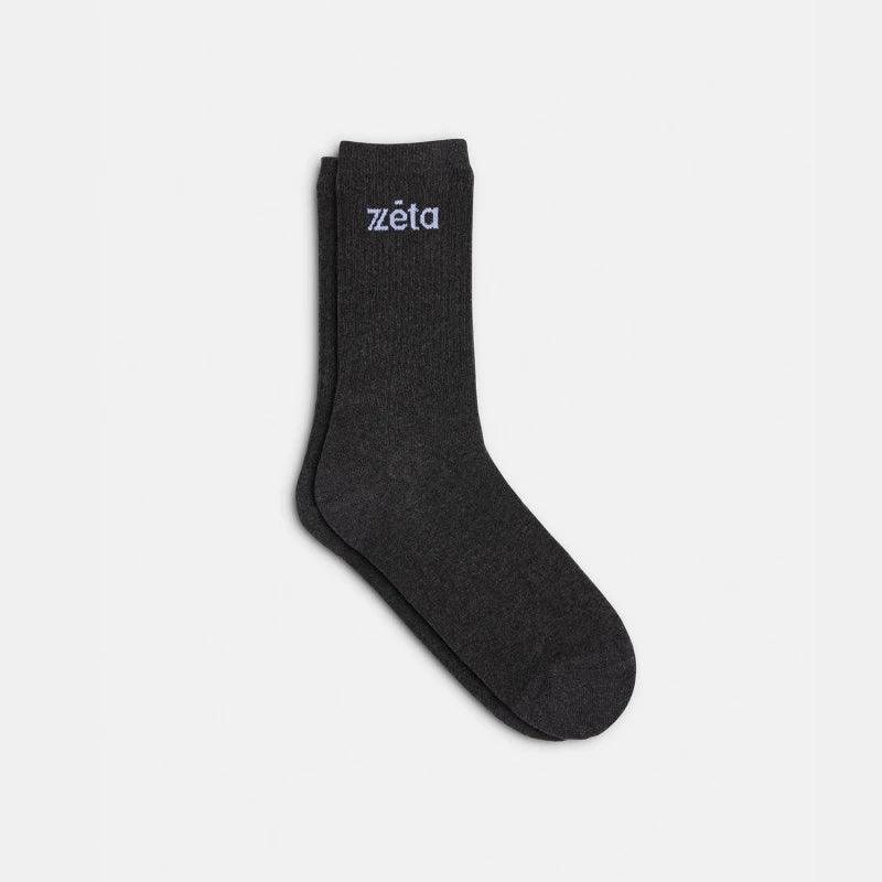 Chaussettes en coton bio noires - Image 2