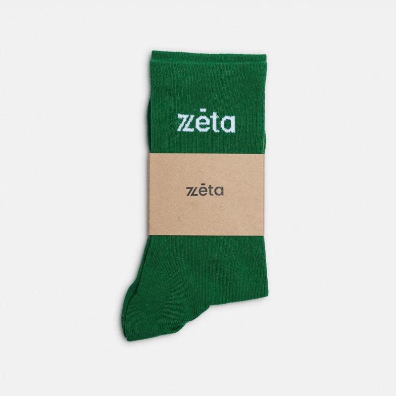 Chaussettes en coton bio vertes - Image 3