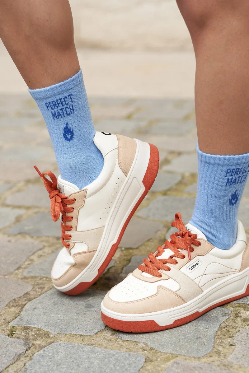 Chaussettes unisexes bleu clair - Perfect Match - Image 2