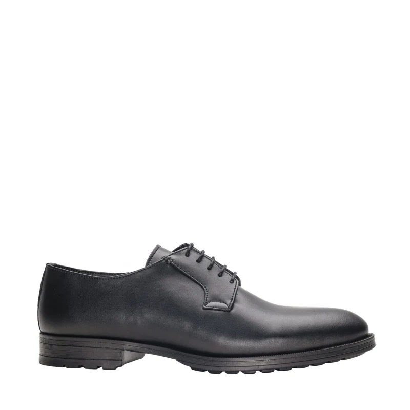 Chaussure pour homme en Cuir Vegan Noir - Fait Main - Image 2