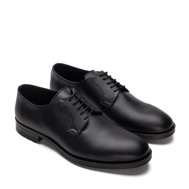 Chaussure pour homme en Cuir Vegan Noir - Fait Main - Image 3