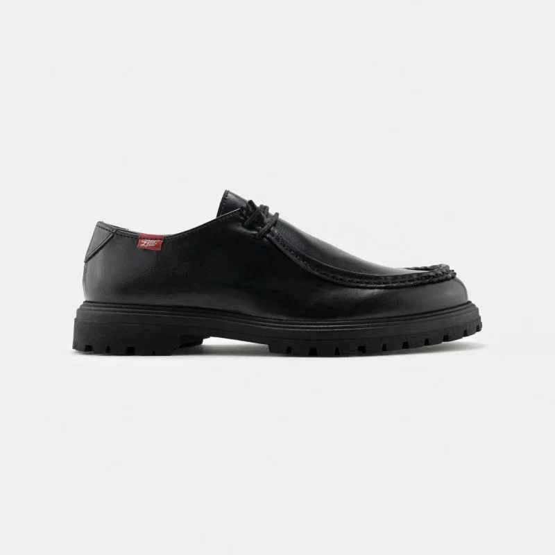 Chaussures derbies véganes et unisexes - Soajo noir - Image 3