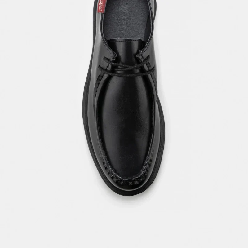 Chaussures derbies véganes et unisexes - Soajo noir - Image 4