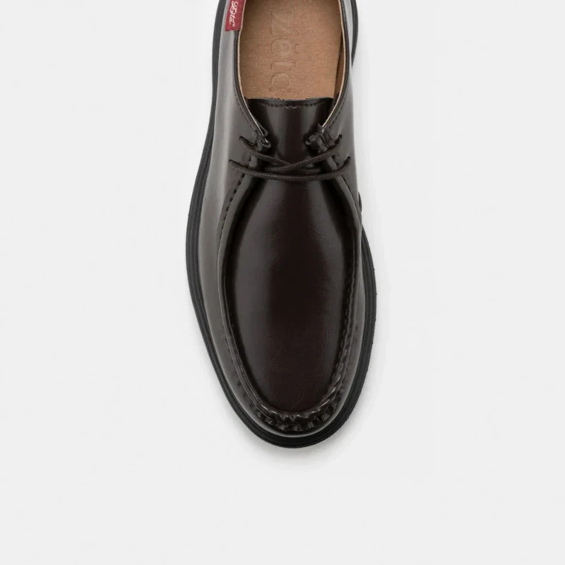 Chaussures derbies véganes unisexes marron - Soajo marron - Image 4