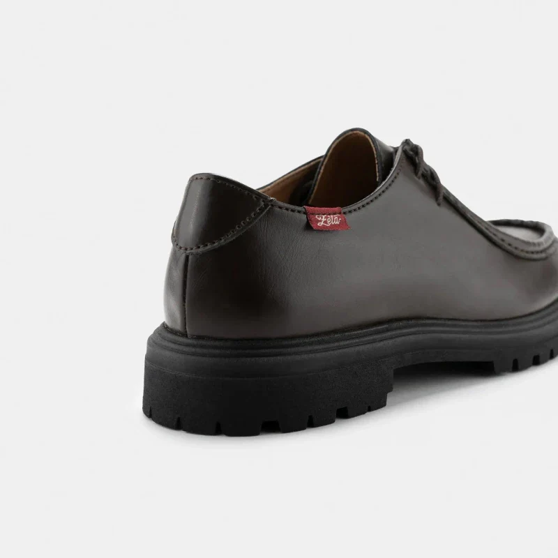 Chaussures derbies véganes unisexes marron - Soajo marron - Image 5