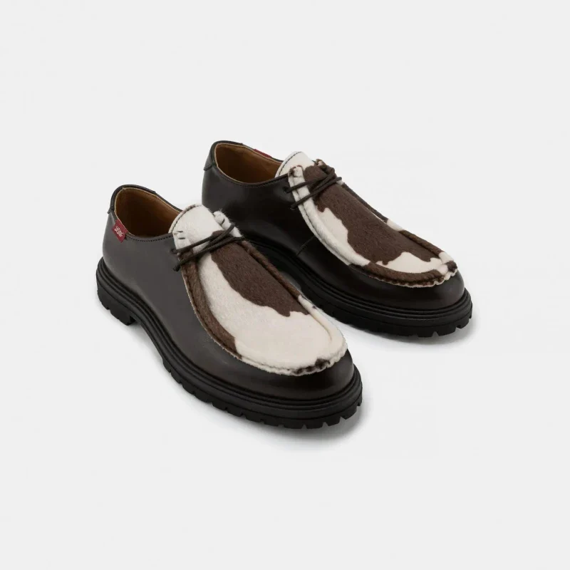 Chaussures derbies véganes unisexes - Soajo vache - Image 2