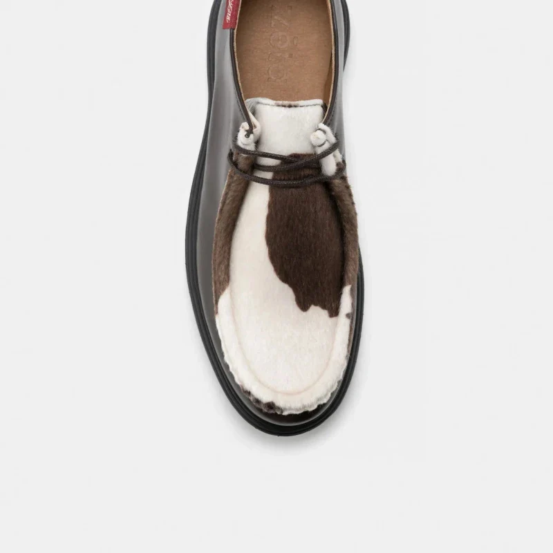 Chaussures derbies véganes unisexes - Soajo vache - Image 4
