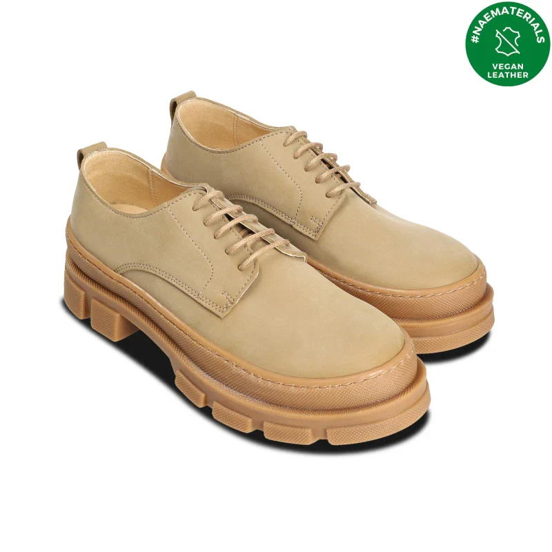 Chaussures Derby Chunky en Nobuk Vegan - Arum - Image 3