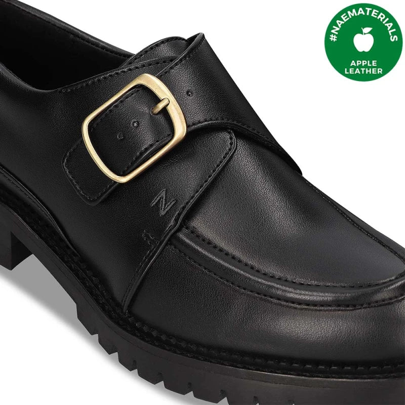 Chaussures Derby Vegan en Cuir de Pomme Noir - Fait Main - RODA - Image 4