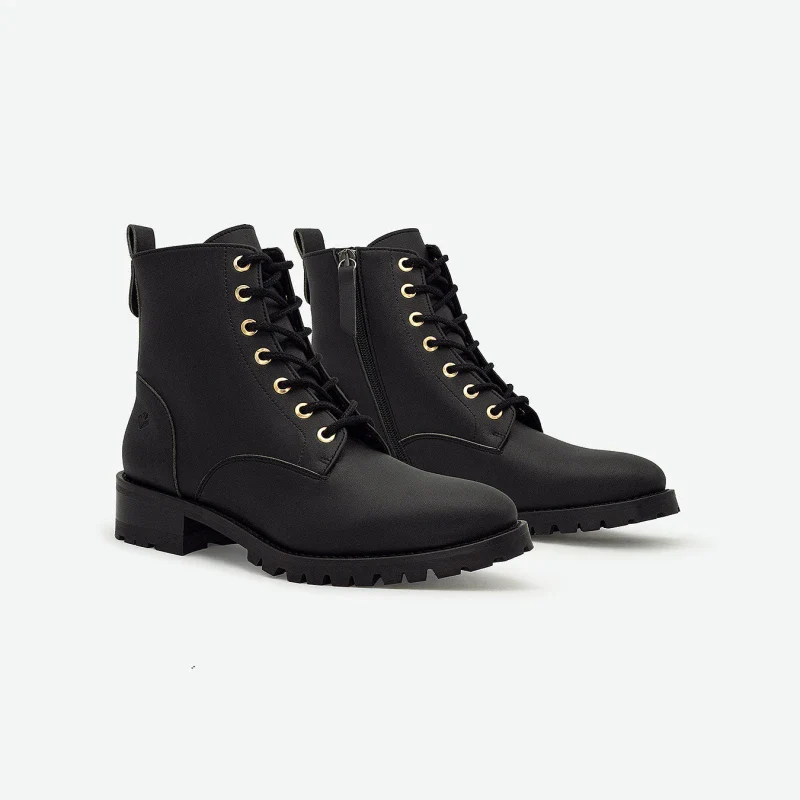 Chaussures véganes noire à base de maïs - Athéna - Image 2