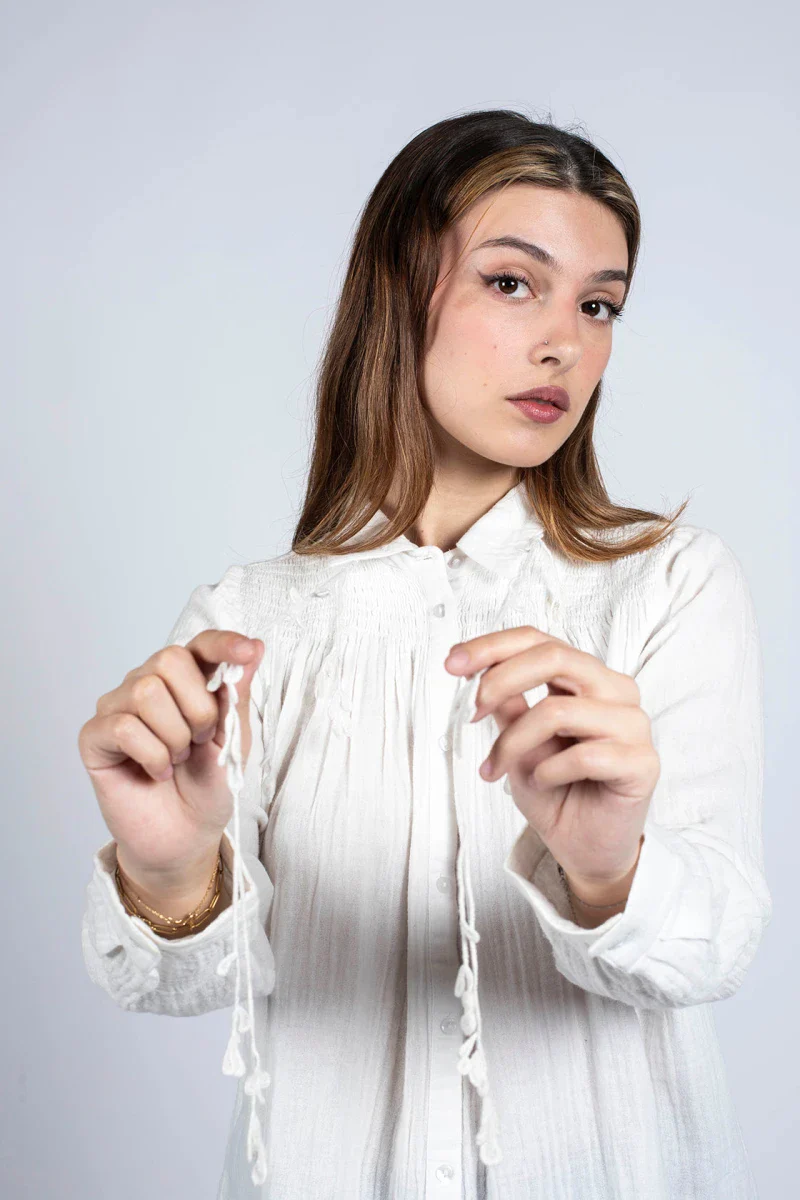 Chemise blanche en coton bio - BIS - Image 6