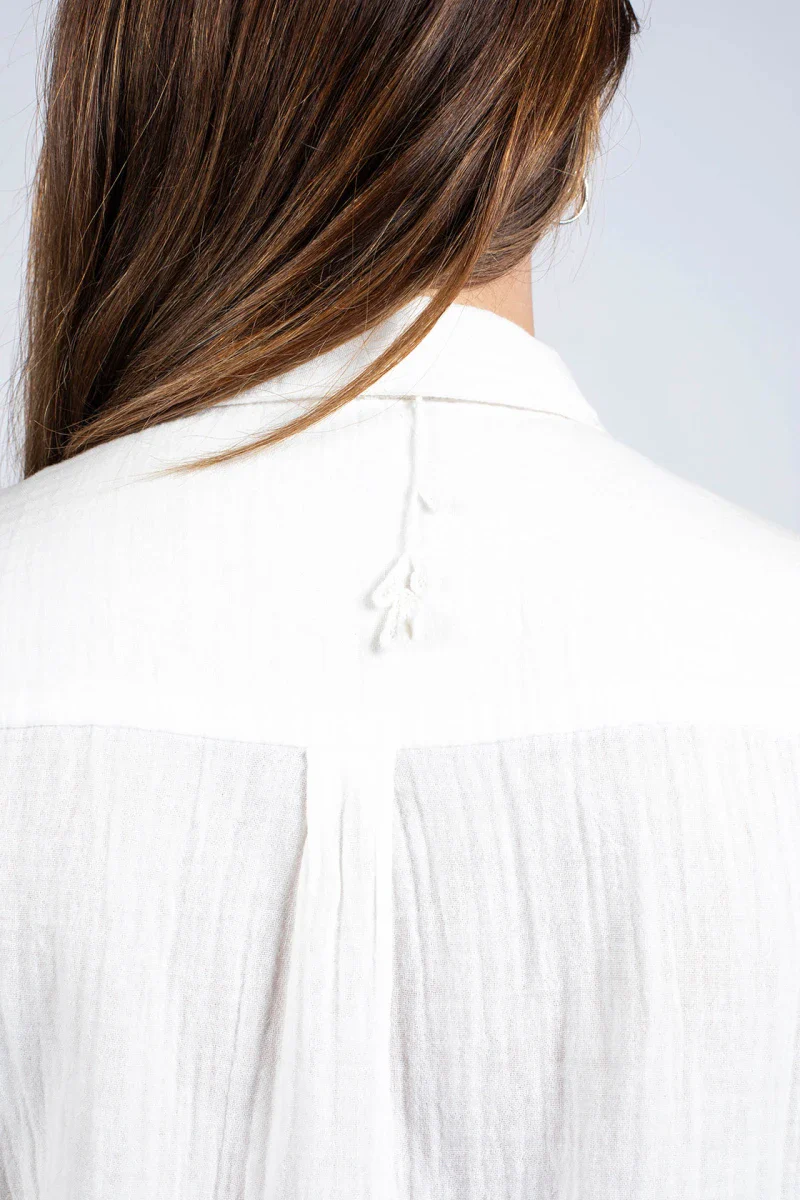 Chemise blanche en coton bio - BIS - Image 7