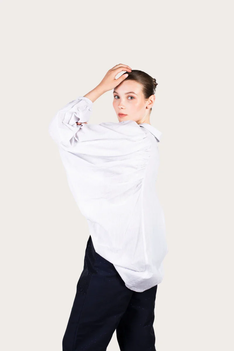 Chemise blanche en coton bio éco-responsable - Image 14