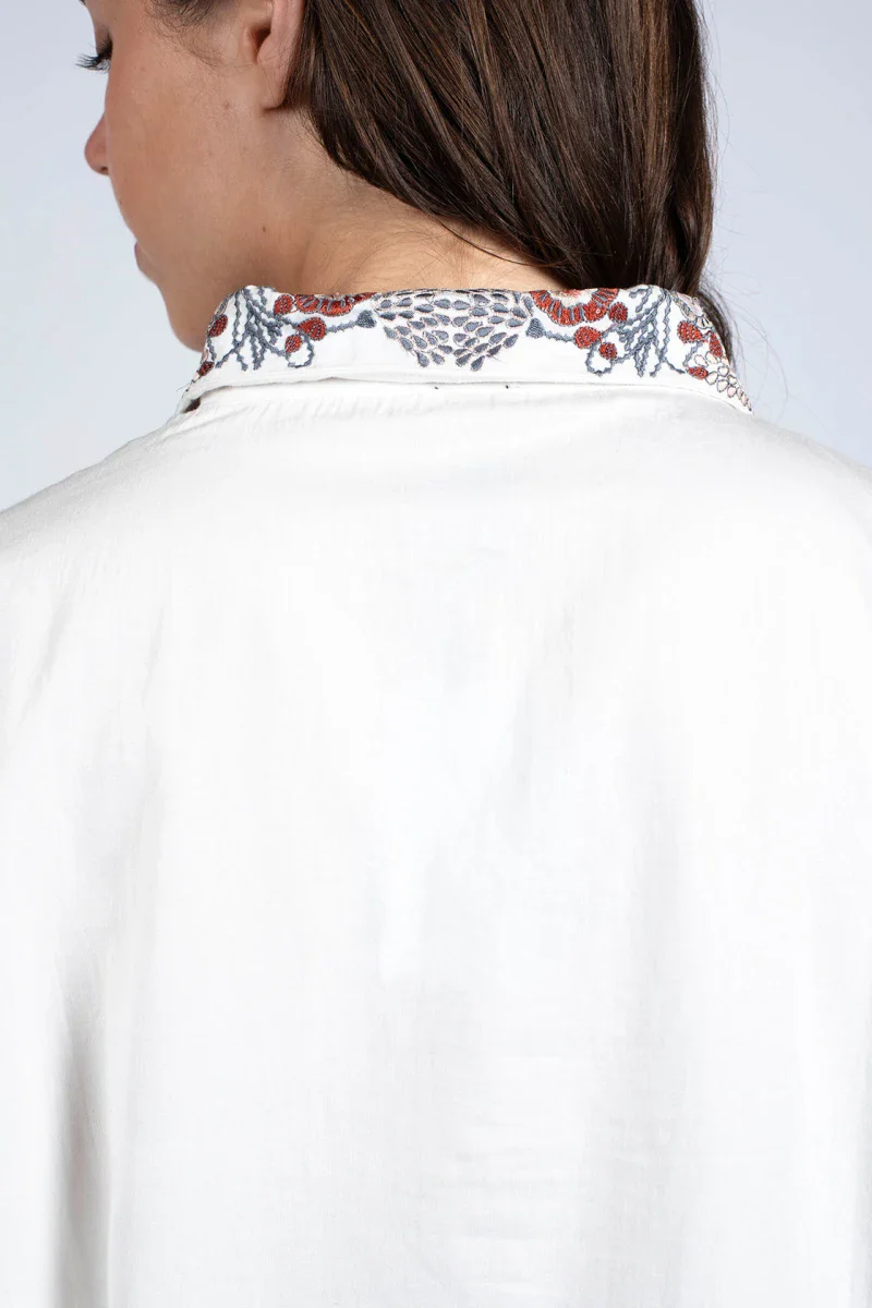 Chemise Brodée en coton biologique - Ami - Image 4