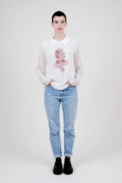 Chemise en coton bio certifié GOTS - ANNA - Image 2