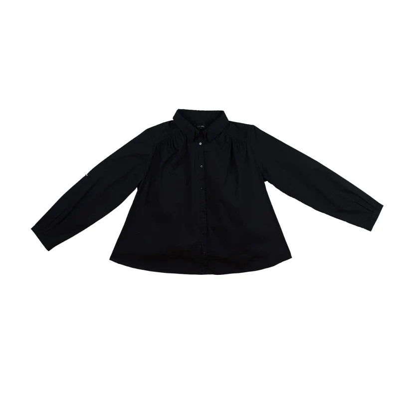 Chemise noir en coton bio certifiée GOTS - Image 9