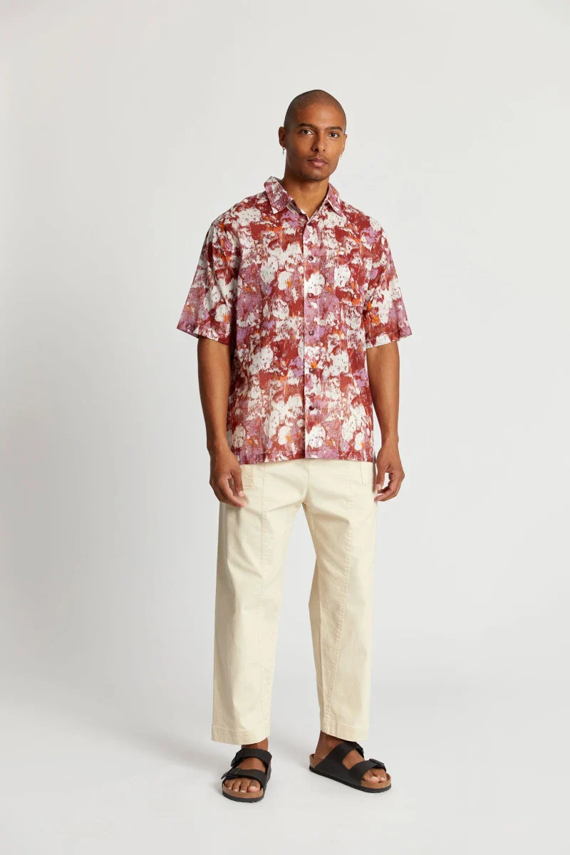Chemise pour homme en coton bio - Poppy Red - Image 4