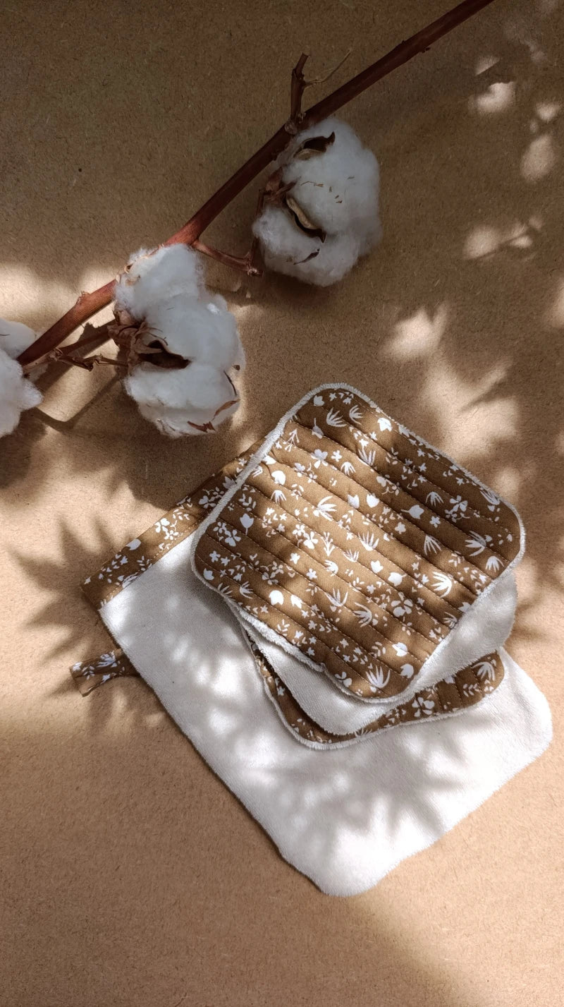 Coffret de bain pour bébé avec gant + trio de lingettes en coton biologique - Image 6