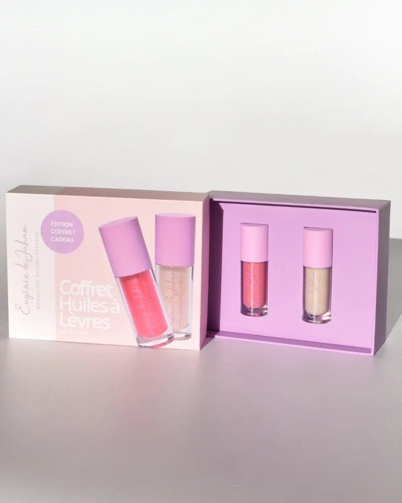 Coffret de huiles à Lèvres véganes et bio - Glacé & Rosée - Image 2