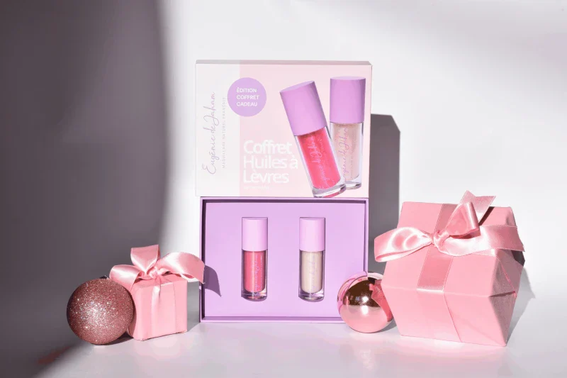 Coffret de huiles à Lèvres véganes et bio - Glacé & Rosée - Image 3
