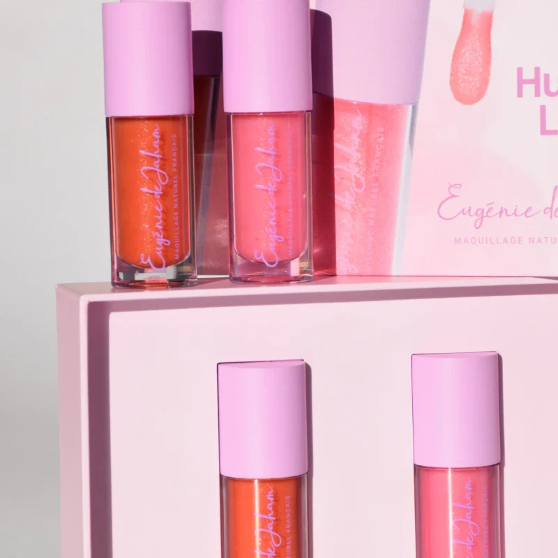 Coffret huiles à lèvres véganes et bio - Teinte abricot & rosée - Image 4