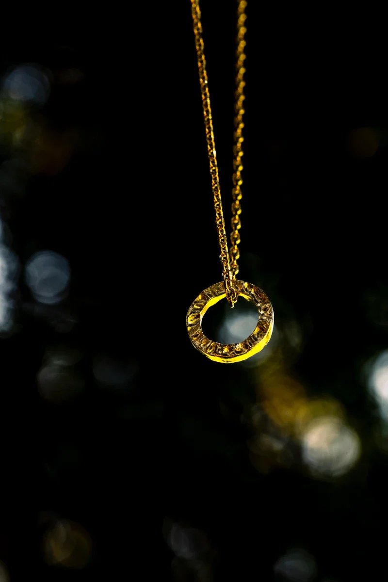 Collier cercle martelé - Image 2