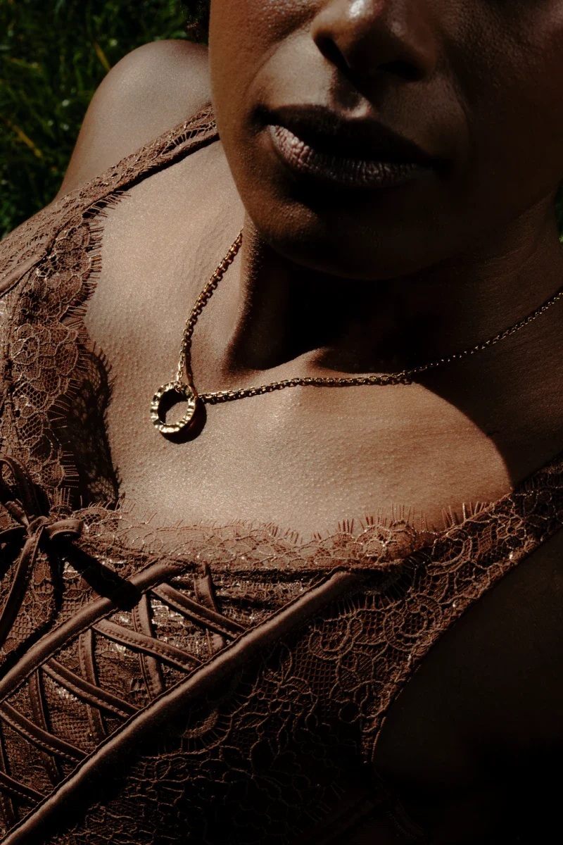 Collier cercle martelé - Image 3