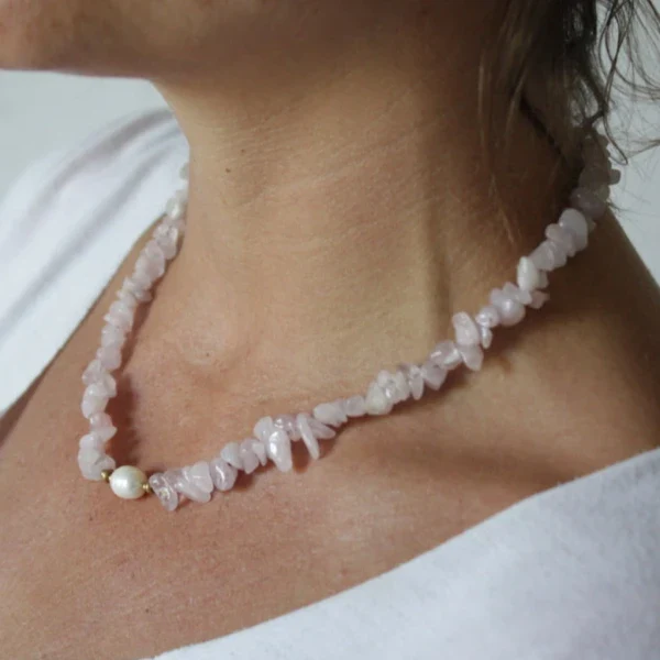 Collier en pierre et perle naturelle - Callie - Image 9