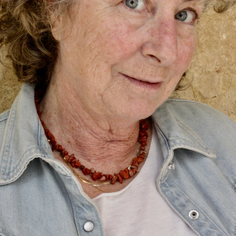 Collier en pierres naturelles et laiton - Image 3
