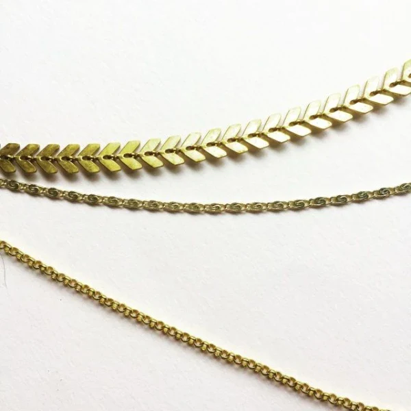 Collier médaille multi rang - Or - Image 2