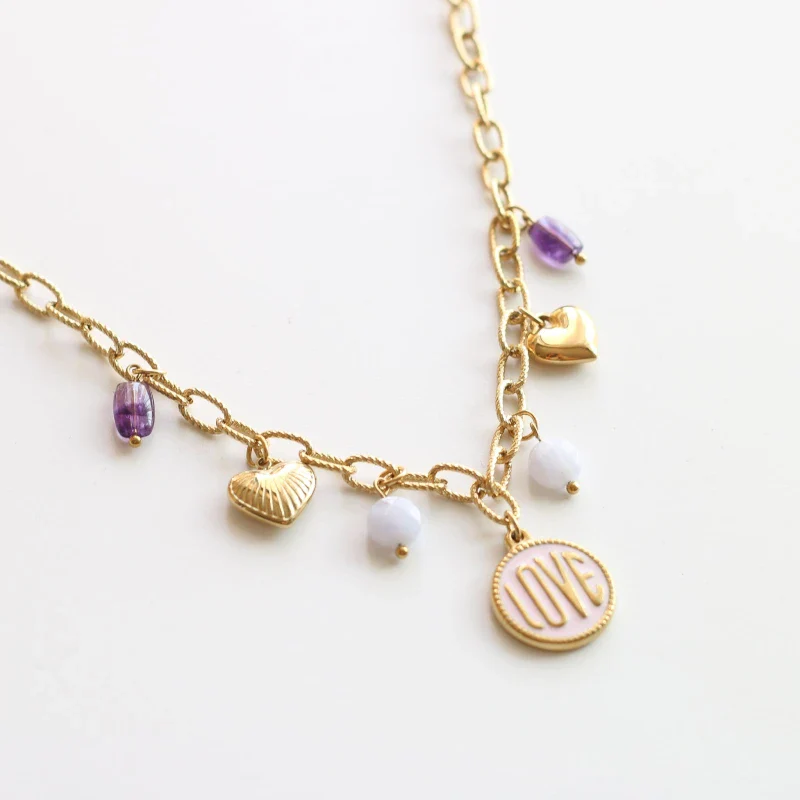 collier Personnalisable en acier inoxydable - Chaîne Cordage fine - Image 3